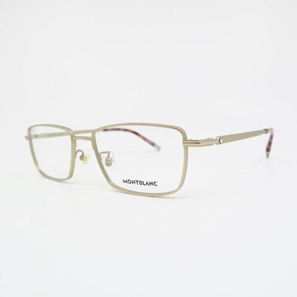 MontBlanc MB00135O 003 55mm Gold & Gold Titanium New Men's Eyeglasses Frames.